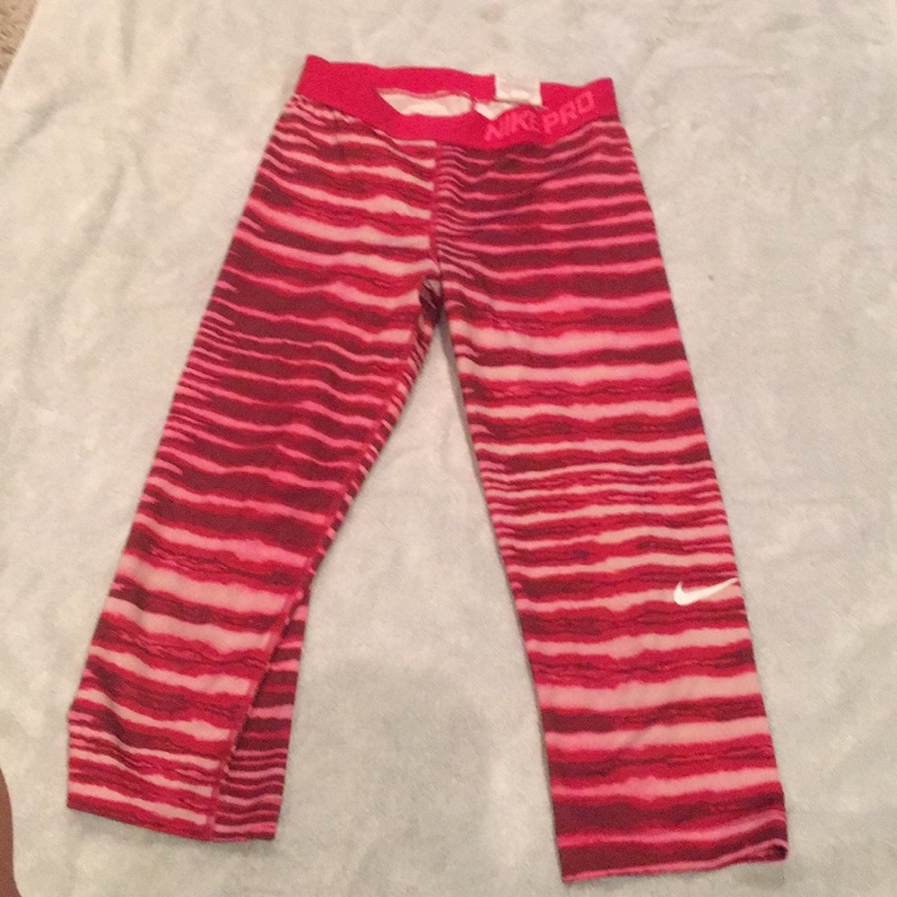 Nike Pink Zebra Leggings